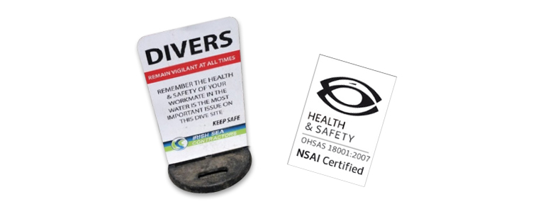 Picture of ISC safety signs on site